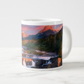 Gebirge | Glacier National Park, Montana Jumbo-Tasse (Vorderseite Rechts)