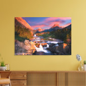 Gebirge | Glacier National Park, Montana Leinwanddruck (Insitu (Wohnzimmer))