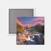 Gebirge | Glacier National Park, Montana Magnet (Vorderseite/Rückseite)