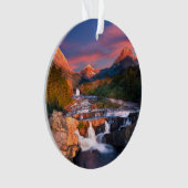 Gebirge | Glacier National Park, Montana Ornament (Vorderseite)