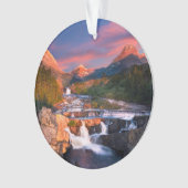 Gebirge | Glacier National Park, Montana Ornament (Vorderseite)