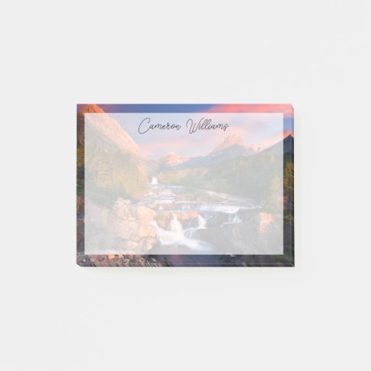 Gebirge | Glacier National Park, Montana Post-it Klebezettel (Vorderseite)