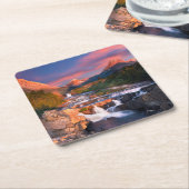 Gebirge | Glacier National Park, Montana Rechteckiger Pappuntersetzer (angewinkelt)