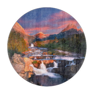 Gebirge Glacier National Park, Montana Schneidebrett