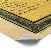 Gebirge Hauptflüsse Länge Geografie Poster (Ecke)