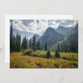 Gebirge | Heilige Kreuzwild, Colorado Dankeskarte (Vorne/Hinten)