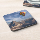 Gebirge | Heißluftballon Matterhorn Schweizer Alpe Getränkeuntersetzer (Linke Seite)