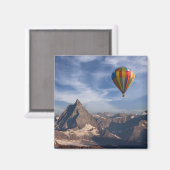 Gebirge | Heißluftballon Matterhorn Schweizer Alpe Magnet (Vorderseite/Rückseite)