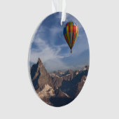 Gebirge | Heißluftballon Matterhorn Schweizer Alpe Ornament (Vorderseite)