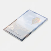 Gebirge | Heißluftballon Matterhorn Schweizer Alpe Post-it Klebezettel (angewinkelt)