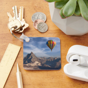 Gebirge Heißluftballon Matterhorn Schweizer Alpe Schlüsselanhänger