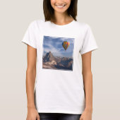 Gebirge | Heißluftballon Matterhorn Schweizer Alpe T-Shirt (Vorderseite)