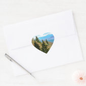 Gebirge Herz-Aufkleber (Umschlag)