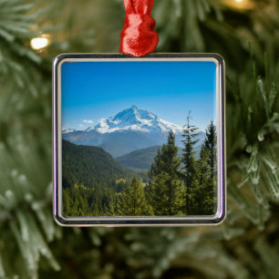 Gebirge   Hood Oregon Ornament Aus Metall
