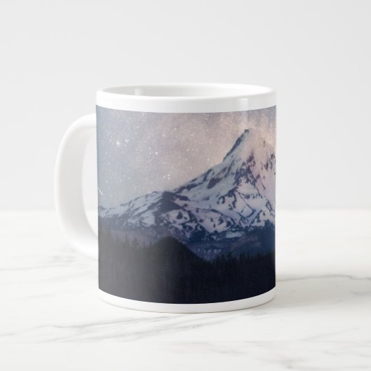 Gebirge | Hood Portland, Oregon Jumbo-Tasse (Vorderseite Links)
