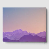 Gebirge im Dusk Funeral-Foto Gästebuch (Rückseite)