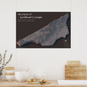 Gebirge im Nordosten Georgiens Poster (Küche)