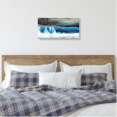 Gebirge in Blau Leinwanddruck (Insitu (Schlafzimmer))