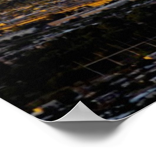 Gebirge in der Dämmerung Poster (Ecke)