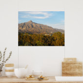 Gebirge in der Sierra Blanca Poster (Küche)