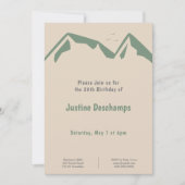 Gebirge in Grün - Braun Einladung (Vorderseite)