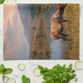 Gebirge | Jacques Mountain Range Alberta Kanada Geschirrtuch (Gefaltet)