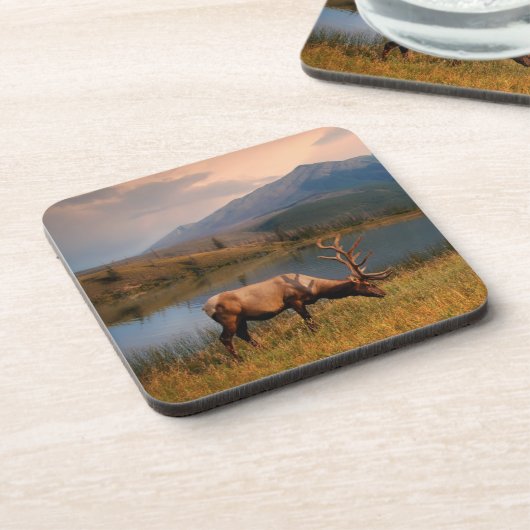 Gebirge | Jacques Mountain Range Alberta Kanada Getränkeuntersetzer (Linke Seite)