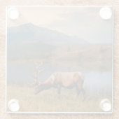 Gebirge | Jacques Mountain Range Alberta Kanada Glasuntersetzer (Rückseite)