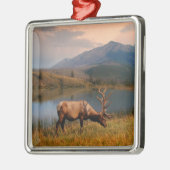 Gebirge | Jacques Mountain Range Alberta Kanada Ornament Aus Metall (Links)