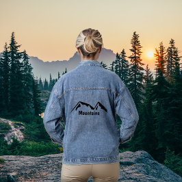 Gebirge Jeansjacke