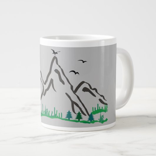 Gebirge Jumbo-Tasse (Vorderseite Rechts)