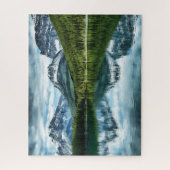 Gebirge | Kanadische Rockies, Alberta Kanada Puzzle (Vertikal)