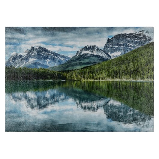 Gebirge | Kanadische Rockies, Alberta Kanada Schneidebrett (Vorderseite)