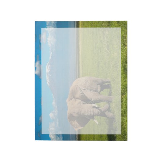 Gebirge | Kilimanjaro Tansania, Afrika Notizblock (Rotiert)