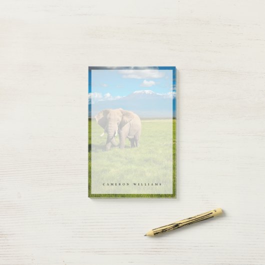 Gebirge | Kilimanjaro Tansania, Afrika Post-it Klebezettel (Auf Schreibtisch)