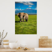Gebirge | Kilimanjaro Tansania, Afrika Poster (Küche)