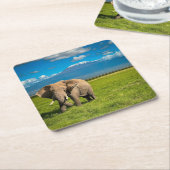 Gebirge | Kilimanjaro Tansania, Afrika Rechteckiger Pappuntersetzer (angewinkelt)