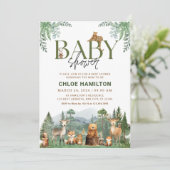 Gebirge Kinderdusche Einladung | Grünereignis (Stehend Vorderseite)