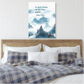 Gebirge Kunst Inspirierend Taoismus Zitat Poster Leinwanddruck (Insitu (Schlafzimmer))