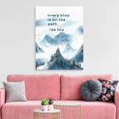 Gebirge Kunst Inspirierend Taoismus Zitat Poster Leinwanddruck (Insitu (Wohnzimmer))