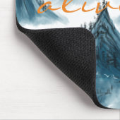 Gebirge Künstlerische Malerei Inspirierend Zitat B Mousepad (Ecke)