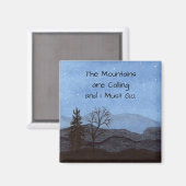 Gebirge Magnet (Vorderseite/Rückseite)