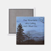 Gebirge Magnet (Vorderseite/Rückseite)