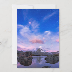 Gebirge   Matterhorn & Lake Stellisee Dankeskarte