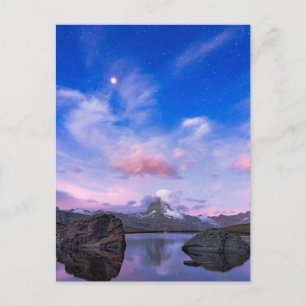 Gebirge   Matterhorn & Lake Stellisee Postkarte