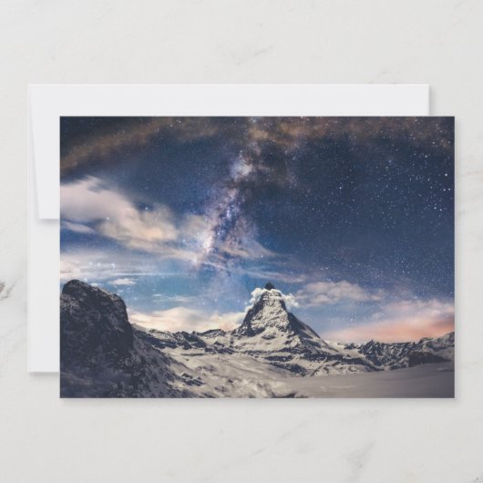 Gebirge | Matterhorn Zermatt Schweiz Dankeskarte (Vorderseite)