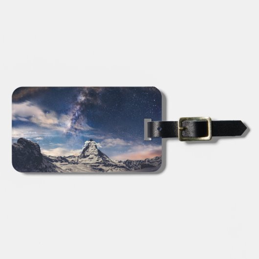 Gebirge | Matterhorn Zermatt Schweiz Gepäckanhänger (Vorderseite horizontal)
