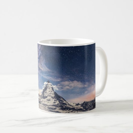 Gebirge | Matterhorn Zermatt Schweiz Kaffeetasse (VorderseiteRechts)