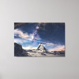 Gebirge Matterhorn Zermatt Schweiz Leinwanddruck