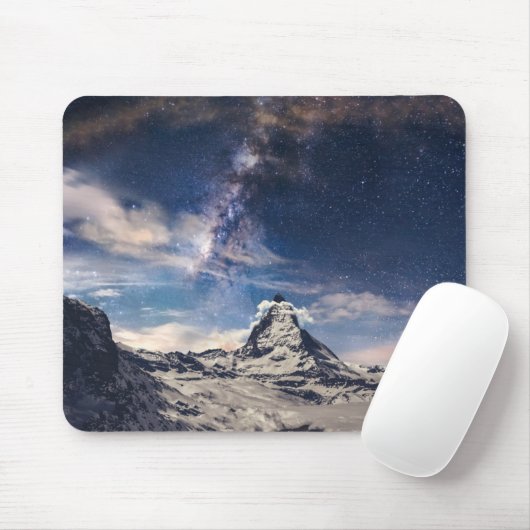 Gebirge | Matterhorn Zermatt Schweiz Mousepad (Mit Mouse)
